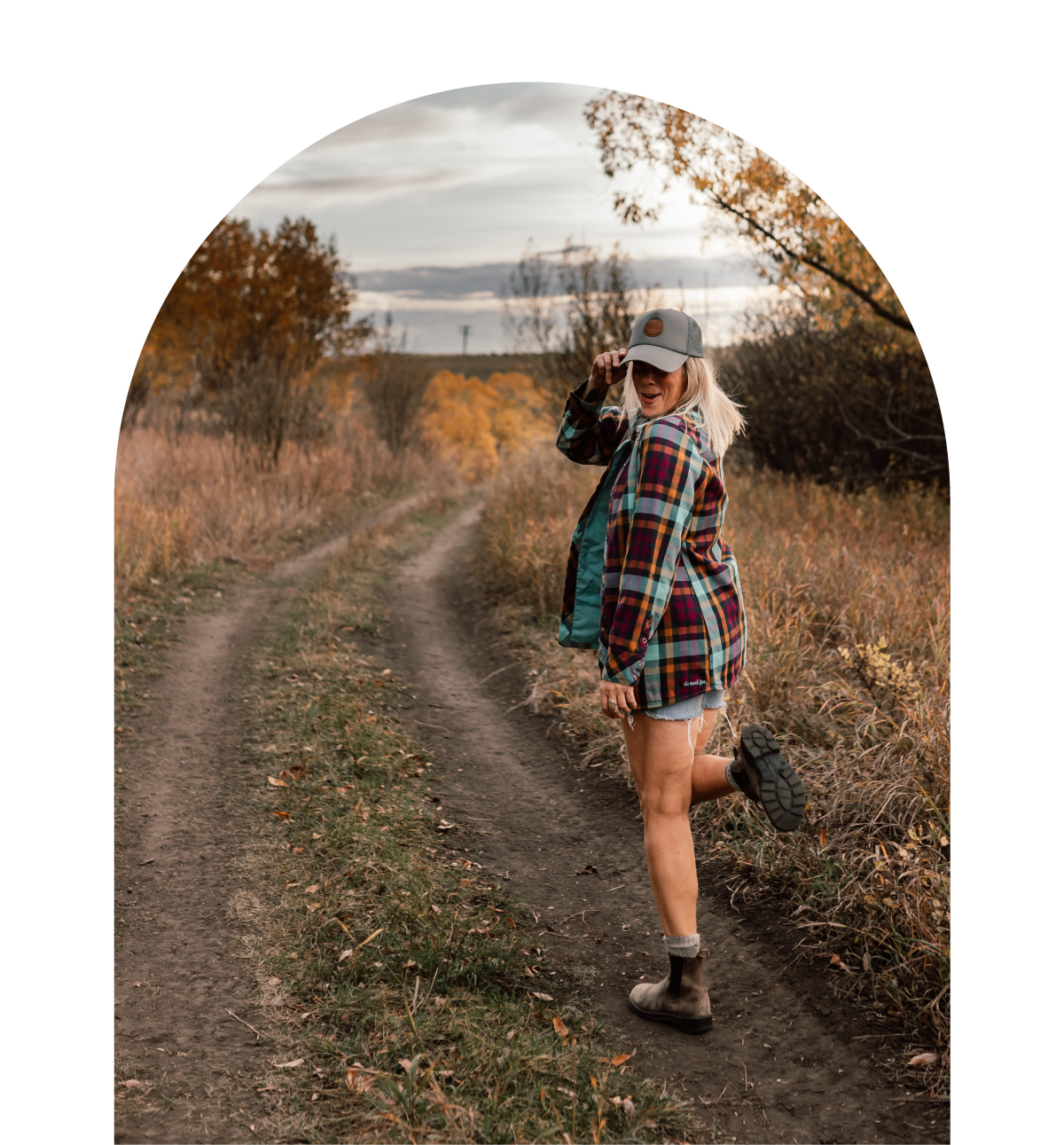 Jennifer Lemire walking on tracks